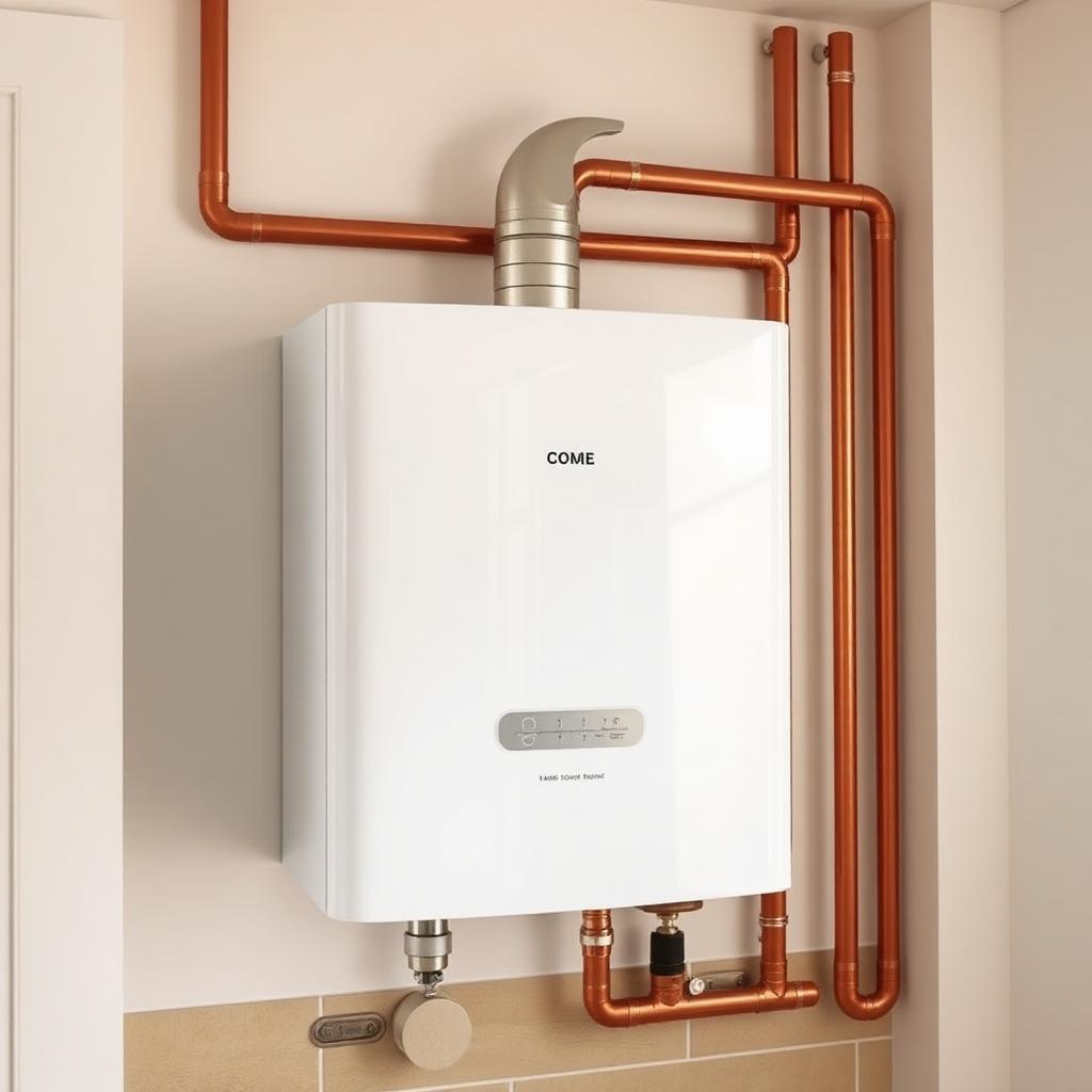 Combi boiler installation